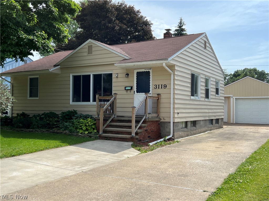 Move right into this 3 bedroom 2 bath (1 full bath in basement) ranch that features wood floors in the spacious living room, partially finished basement, car port, detached garage, Central Air and a unique backyard that allows for privacy and summer fun! Nice multi-level deck and all appliances stay!