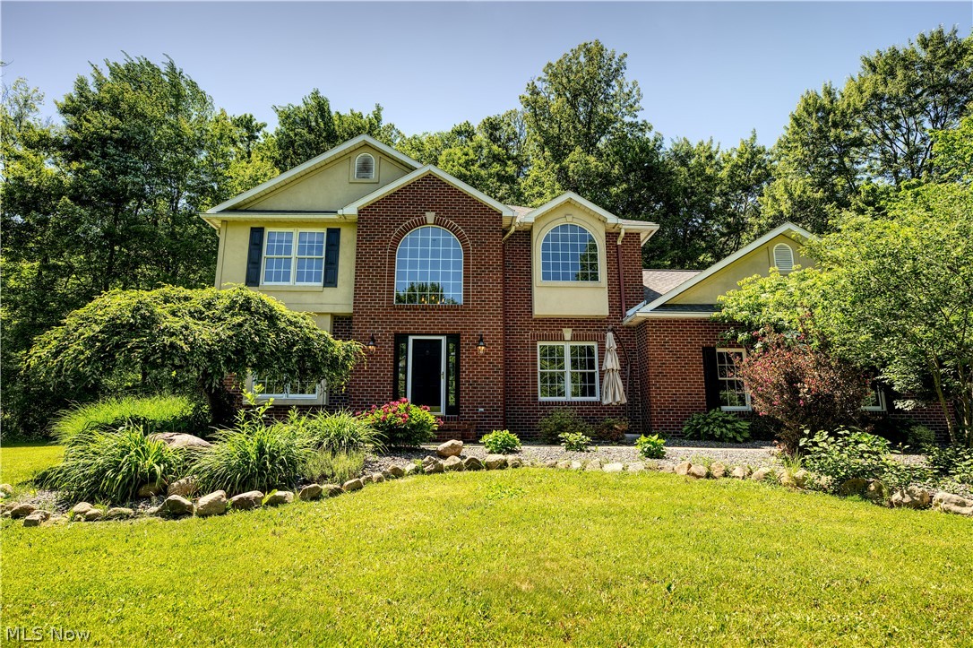 Don’t miss out on this exceptional 4 bedroom, 2.5 bath Colonial on a private 2 acre lot. You will be amazed when you walk in to see the beautiful 2 story foyer with a beautiful staircase, open concept living room with a wet bar and gas fireplace and kitchen with hickory cabinets, granite countertop and island. The first floor also features a dining room, a home office or den and convenient first floor laundry. On the second floor is a large master bedroom with his and her walk in closet space and en suite bathroom with a jacuzzi bathtub and shower. There is a back deck with retractable awning to relax on and enjoy the park like setting and a 3 car attached garage. Updates include new roof in 2018 and a Leaf water treatment system in 2021.
