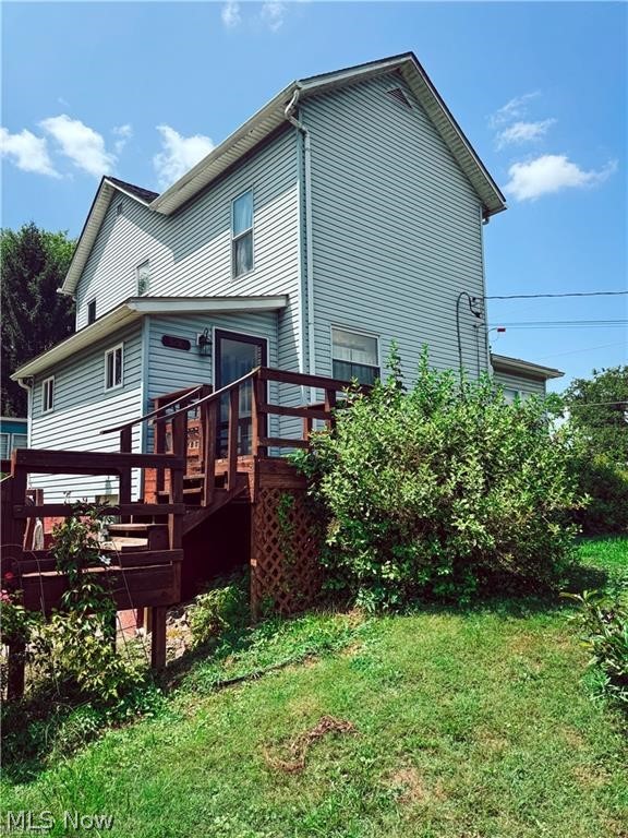 Looking for a large budget friendly home on a FLAT private lot? This is for you! This three bedroom home
features first floor laundry, bathroom, and bedroom in addition to a large eat in kitchen, dining room, and spacious living
room. The second floor features two additional bedrooms and a half bath. Outside you will find plenty of space for gardening,
pets to play, a pool and swing set, or just a quiet oasis after a long day. There is an additional home on the property that is currently
used for storage- but with some TLC you could have a second home all for the price of one! Whether you are looking for a
new investment for your portfolio or a budget friendly home - this one could be the perfect fit! Schedule your showing
today! Cash or conventional offers only.