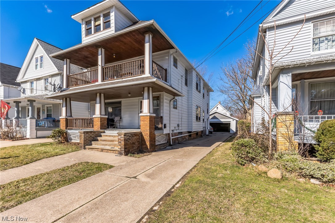 This lovely 2 bedroom up/down duplex is priced to SELL!!  Walk up to the charming front porch and wait until you see the cutesy first floor unit!!  Hardwood flooring throughout and loads of charm!  The tenants are meticulous and take great care of their unit.  This beauty comes with a TWO car garage! Upper unit boasts more charm and a long term tenant that would love to stay!  washer/dryer are tenants and stove/refrigerators are owned by landlord.  Garage roof asphalt shingle and main roof slate (owner had it serviced last year).