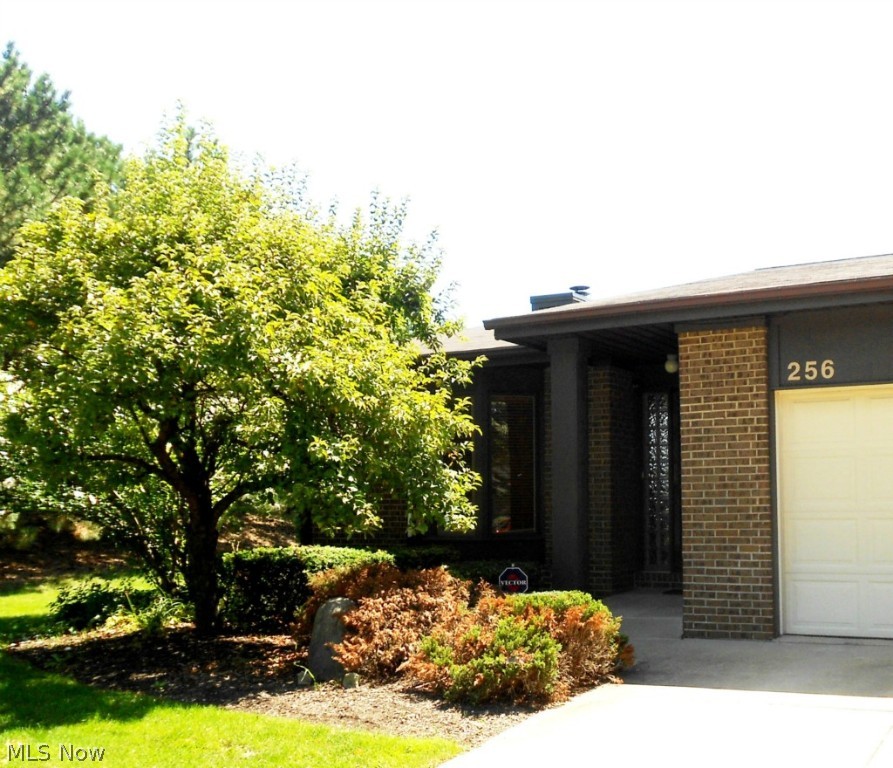 The epitome of a picture perfect home!  I can't say enough about this fantastic ranch condo.  It's beautifully updated, tastefully decorated, well maintained, and move-in ready.  This two bedroom, two & a half bath end unit features an updated kitchen with stylish dark wood cabinets, granite countertops, island, and stainless steel appliances.  A pass through to the dining/great room with gas fireplace makes for easy entertaining.  Sliders off the spacious great room lead to a private fenced area with deck for outdoor enjoyment.  Master suite includes a walk-in closet and nice full bath.  The awesome lower level offers a totally finished recreation room with French doors to media room and huge walk-in closet.  This impressive condo is close to the expressway and convenient to downtown festivities and entertainment.  Home warranty provided.