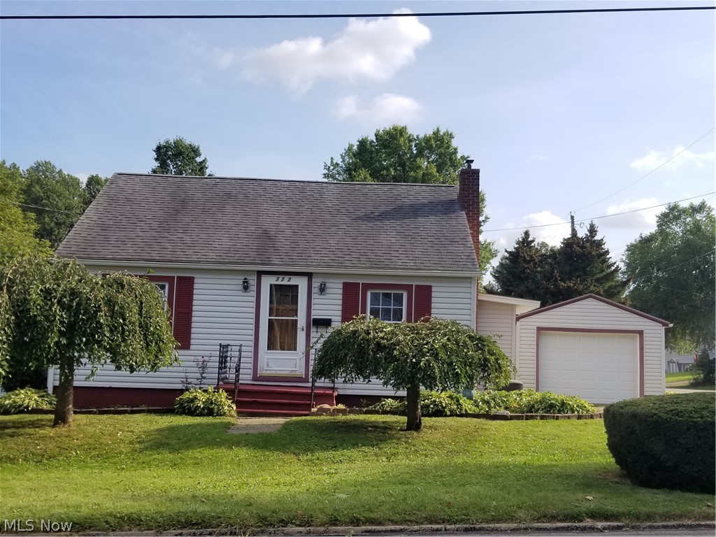 Cute Cape Cod on a corner lot!  Home features an Eat-in Kitchen with appliances, Formal LR with wood floor, Full bath (tub/shower), 2 BD's on first floor + BD 3 on 2nd floor with built-in drawers / storage.  Full basement is partially finished with walk out, full bath (shower stall) & laundry area.  Furnace & C/A approx. 14 yrs., roof approx. 10 yrs., new garage door 1 yr.  1 car detached garage, covered brick patio & large deck.