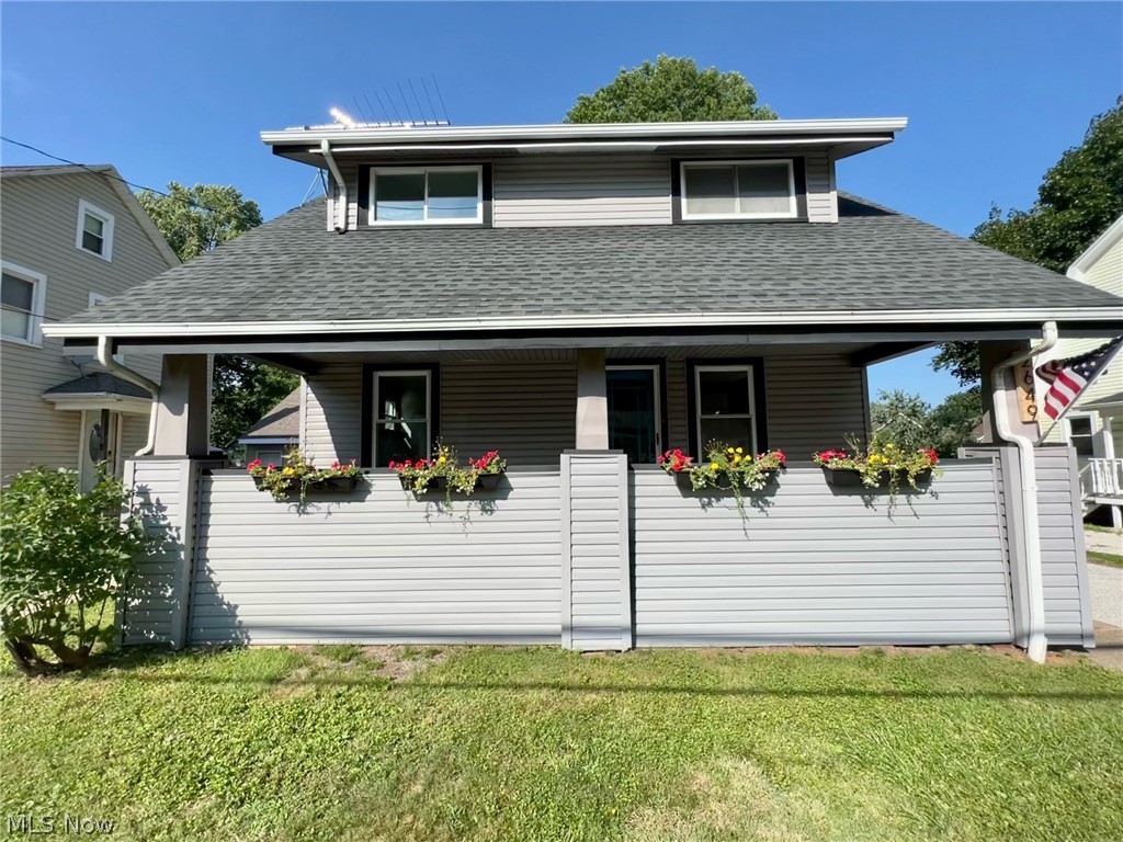 Don’t miss out on this completely renovated colonial located in the heart of Cuyahoga Falls! No updates have been spared in this 3 bedroom 1.5 bath charmer. The completely redesigned kitchen has new soft close cabinets, stainless steel appliances, butcher block countertops, and a quartz-topped island with seating. Located right off the kitchen is a mud room with first floor laundry, an adjacent half bath, and access to the new deck. The kitchen flows into the dining and living rooms to create an inviting open concept living space. Upstairs, there are 3 good-sized bedrooms and a big full bath with double sinks, large shower and a soaking tub.  Bonus space on the 3rd  floor is perfect for a playroom or office. In the basement, there is additional flex space ideal for a rec room or hobby area. Outside is a 2 car garage, deck, and patio with a big backyard. Located on a quiet street only blocks from Front Street restaurants and Route 8 access, you won’t find a more convenient location in t