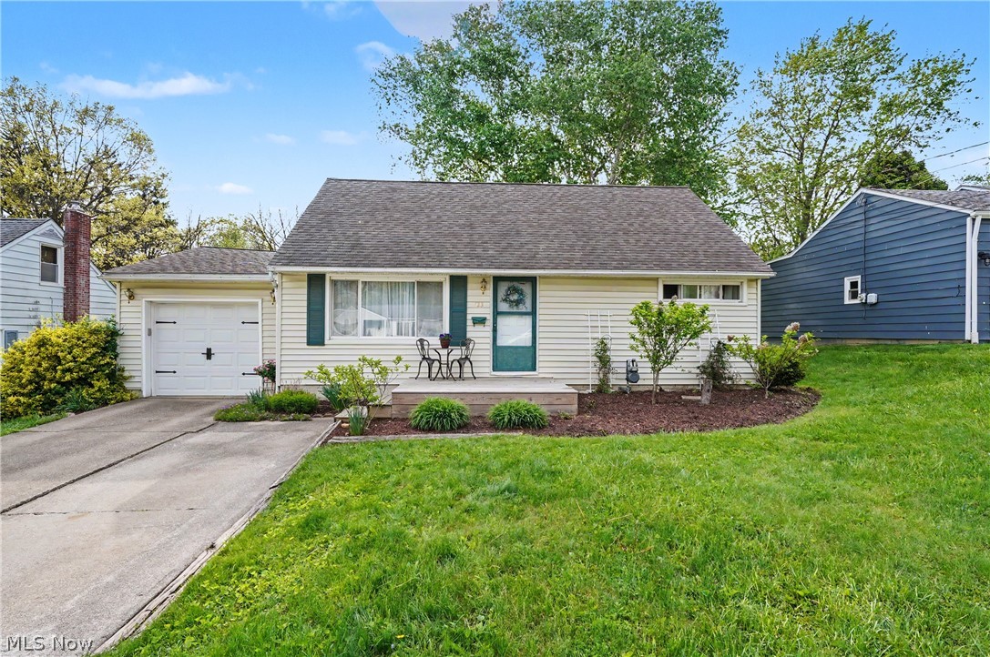 Lovely home featuring plenty of natural sunlight. Front porch is perfect for morning coffee before starting your day. Beautiful mature flower gardens in the backyard create a private oasis for quiet relaxation at the end of the day. Ready for the next owners to make it their own. Close to schools, the recreation center, and Rittman National Cemetery.