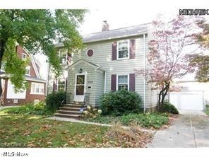 Beautiful Single-Family Home has 3 beds, 1 and ½ bath, and approximately 1,352 square feet. Gorgeous Colonial with lovely Pergo flooring throughout the house. Back porch leads into an updated kitchen equipped with updated cabinets and newer appliances, and eating area. Great for the person that loves to cook. Half bath located off the kitchen. Dining room and large living room with decorative fireplace, both with lots of light. Stylish bathroom with gorgeous accents. Detached two car garage and cozy yard. A must see!  Buyer to assume all violation sold as-is