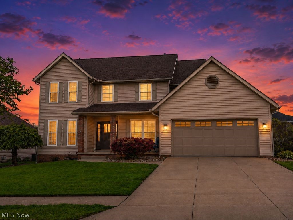 Welcome home to this beautifully maintained Becker Creek two-story offering over 2,000 square feet of living space, thoughtful updates, and room to grow. From the moment you enter, you'll appreciate the open layout, engineered hardwood flooring, and abundance of natural light throughout.

The heart of the home is the spacious kitchen featuring granite countertops, subway tile backsplash, stainless steel appliances, breakfast bar seating, and ample cabinet space, all flowing seamlessly into the family room with a cozy gas fireplace. A flexible front room provides the perfect space for a home office, formal dining room, playroom, or additional living area. First-floor laundry adds everyday convenience.

Upstairs, the oversized owner's suite serves as a true retreat with a custom walk-in closet, double vanity, soaking tub, separate shower, and private balcony access. Additional generously sized bedrooms and a full bath with double vanity provide plenty of space for family and guests.

The full basement is already plumbed for a future bathroom and offers endless possibilities for additional living space, recreation, fitness, or storage. Outside, enjoy a fenced backyard, covered front porch, and an extended concrete patio reinforced for a hot tub. The attached extended garage features coated flooring, utility sink, cabinets, and shelving that remain with the home.

Recent improvements include a new furnace in 2025, garage door springs in 2025, microwave in 2025, central air in 2022, and professionally cleaned ductwork in December 2025. Additional features include 200-amp electric service, sump pump, water softener, Google Nest thermostat, electronic front door lock, and washer and dryer that convey with the home.

Located in the desirable Becker Creek community, this move-in ready home offers the space, updates, and amenities today's buyers are searching for.