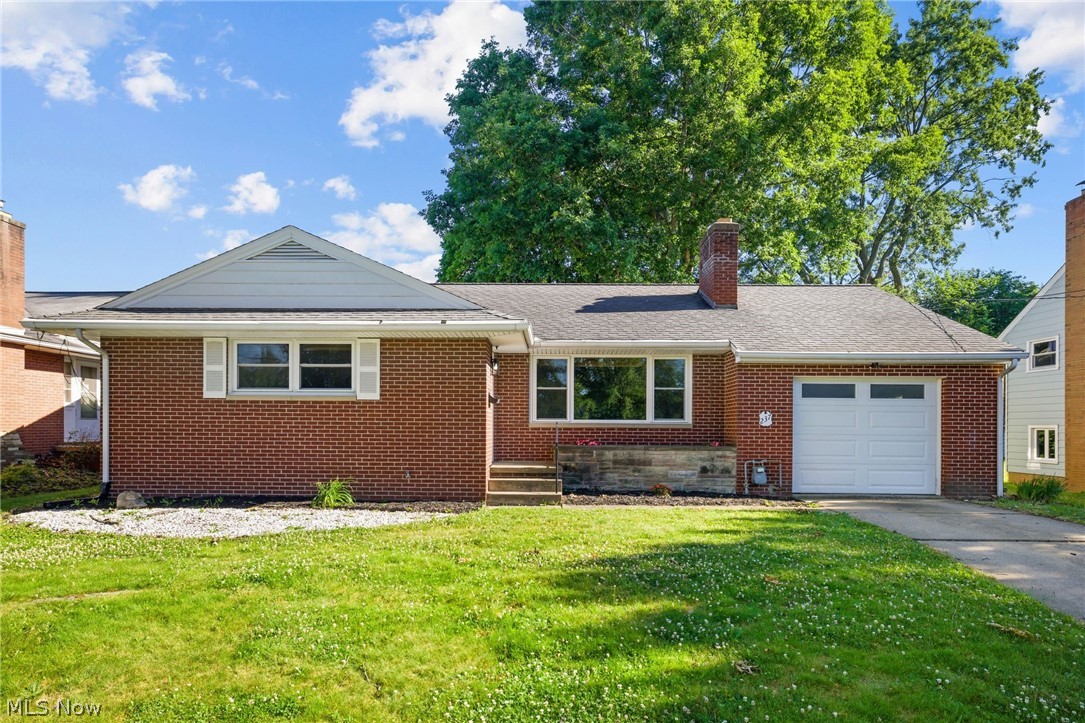 Welcome home to this charming all-brick ranch in the heart of North Canton! This move-in ready home offers 2 bedrooms, 1.5 baths with stylish updates throughout. The bright kitchen has been refreshed with freshly painted cabinets, new butcher block countertops, new stainless steel appliances and a classic subway tile backsplash. Brand-new flooring, fresh paint, updated lighting, and new hardware throughout the home create a clean, modern feel. Outside, you'll find a nice-sized backyard complete with a storage shed, perfect for gardening, entertaining, or extra storage. Conveniently located near shopping, restaurants, parks, and schools, this home truly has nothing left to do but move right in!