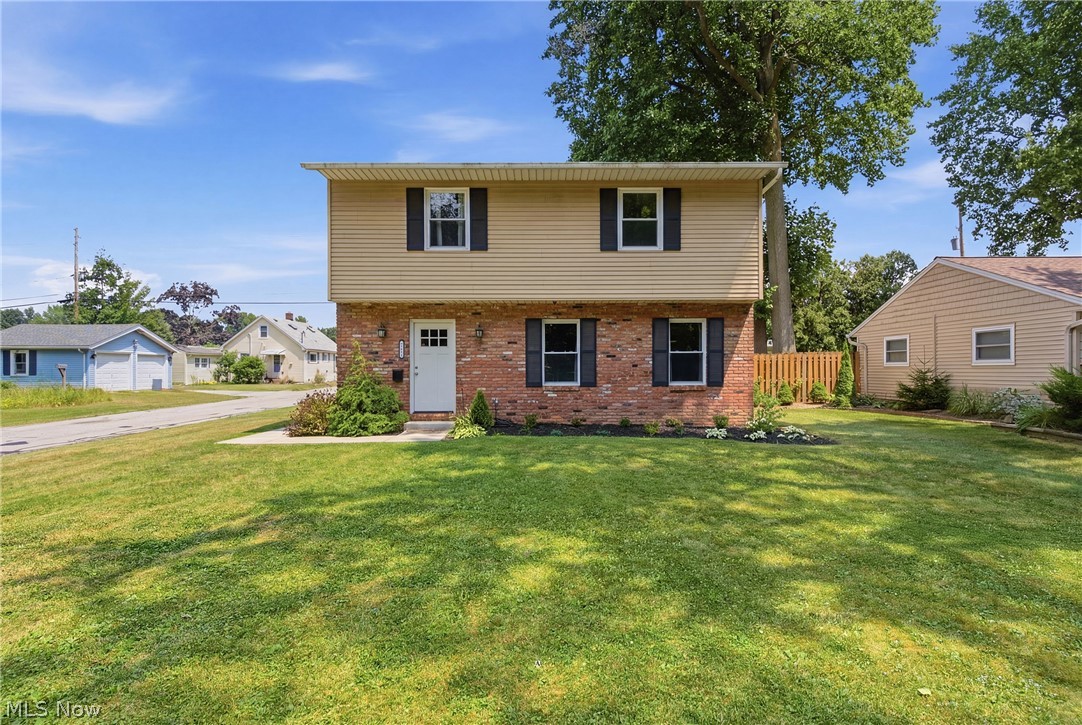 Completely transformed in 2020-2021, this beautifully updated 3 bedroom, 1.5 bath home offers approximately 1,800 square feet of thoughtfully renovated living space. Nearly every major component was replaced during the extensive renovation, including the furnace, central air conditioning, tankless hot water heater, electrical panel, and all interior plumbing, providing exceptional peace of mind. Inside, you'll find a bright, functional layout with thoughtful improvements, including an expanded first floor powder room and a redesigned entry that enhances the home's flow. The bright, inviting kitchen features timeless white cabinetry, stainless steel appliances, and convenient access to a first-floor laundry room, making everyday living a breeze. Upstairs, you'll find three generously sized bedrooms and a gorgeous bathroom featuring a double vanity, walk-in shower, and separate soaker tub. Nestled in a quiet neighborhood just minutes from shopping, dining, and everyday conveniences, this home also offers easy access to several Lake Erie beachfront parks, all within biking distance. With quality updates throughout and an ideal Mentor location, this move-in-ready home is ready for its next chapter.