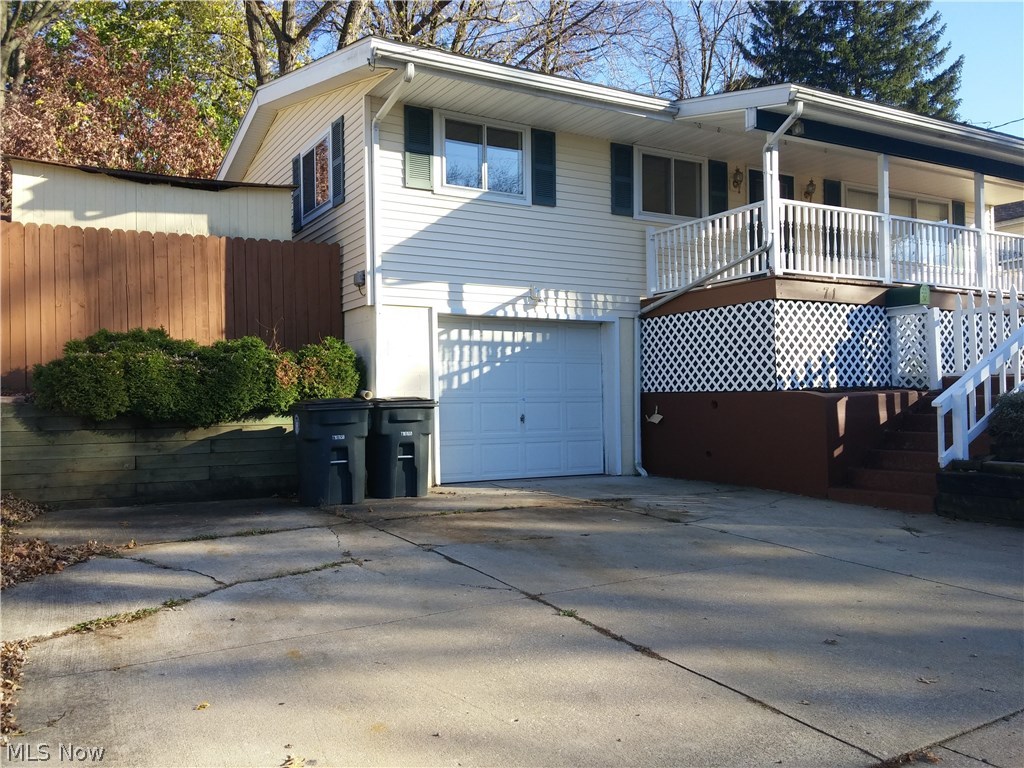 Newly REMODELED and MOVE-IN READY home has a contemporary color scheme throughout. This 2-bedroom & 2-bathroom ranch comes with a large covered front porch, deck, storage shed and fenced-in front and back yards. Electric fireplace in living room and a second one in the finished basement make for warm & cozy winter days and nights. Beautiful wood laminate in living room, kitchen and hallway. Main bathroom has ceramic tile and bedrooms are carpeted. Living room is equipped with wall mount so bring your flat-screen TV. New carpet and freshly painted basement. One-car garage and additional outdoor paved parking space. Owner is willing to restore 3rd bedroom. Pre-qualified buyers wanted.