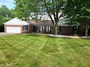 This sparawling ranch in prime cul-de-sac location can be the perfect home for you! The fenced in courtyard as you approach the house is perfect for early morning coffee or evening sunsets. As you enter this mostly brick home a tiled foyer welcomes you. From there you can proceed to the grand sunken LR w/FP, slider to recently stained deck, & cove molding or turn right to the BR wing or turn left to head to the kit. The BR wing features 3 large BRs including mstr retreat w/walk in closet, tiled full bath & private entrance to patio nestled in secluded fenced in & tree lined yard, a full tiled bath w/dual sinks, & quaint office space. On the other side of the foyer is an open kit w/planning desk that comes fully applianced, tiled half bath, a convenient sunken 1st flr laundry w/wash tub & direct access to the oversized 2 car gar, a sunken full brick fireplaced FR w/built-ins that leads to a comfortable tiled enclosed porch or the elegant formal DR w/cove molding & chair rail that circle