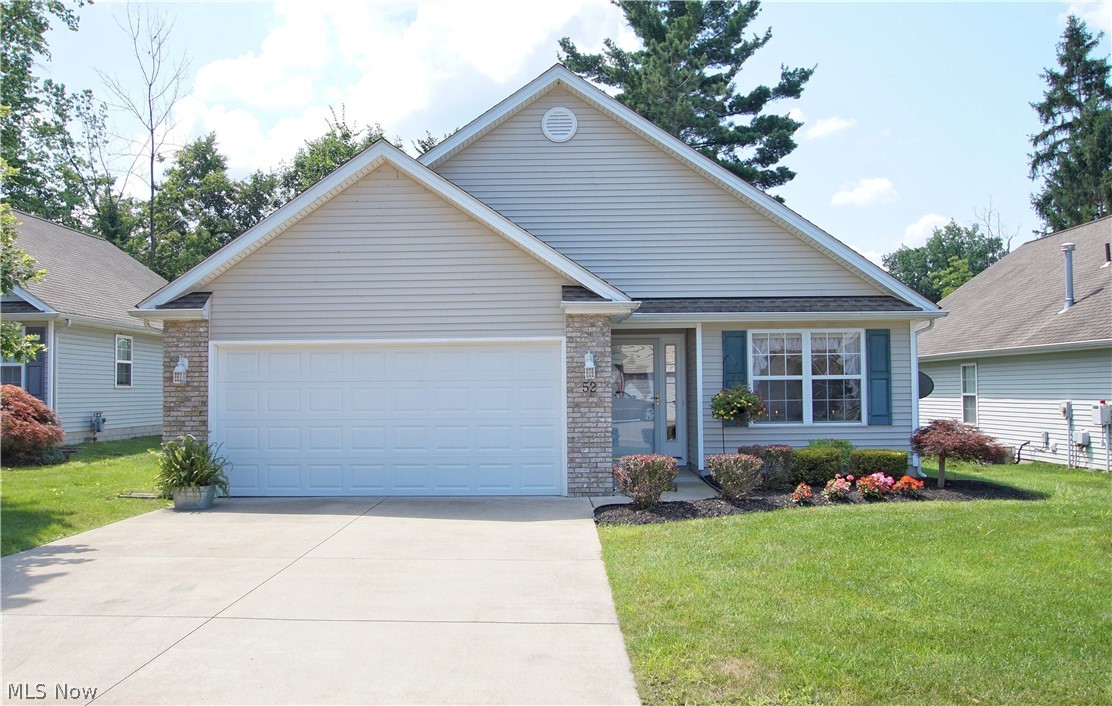 Hurry in to see this one owner, meticulously cared for detached condo just across the river from Fairport Harbor.  Owners have upgraded Rosewood floors, granite counters and granite sink.  Custom woodwork on kitchen peninsula.  Only lived here 6 months out of the year.  Relax in the large open living room by the gas fireplace or sit outside and relax on the large stamped concrete patio with lots of landscaping for privacy.  This gem will go fast!