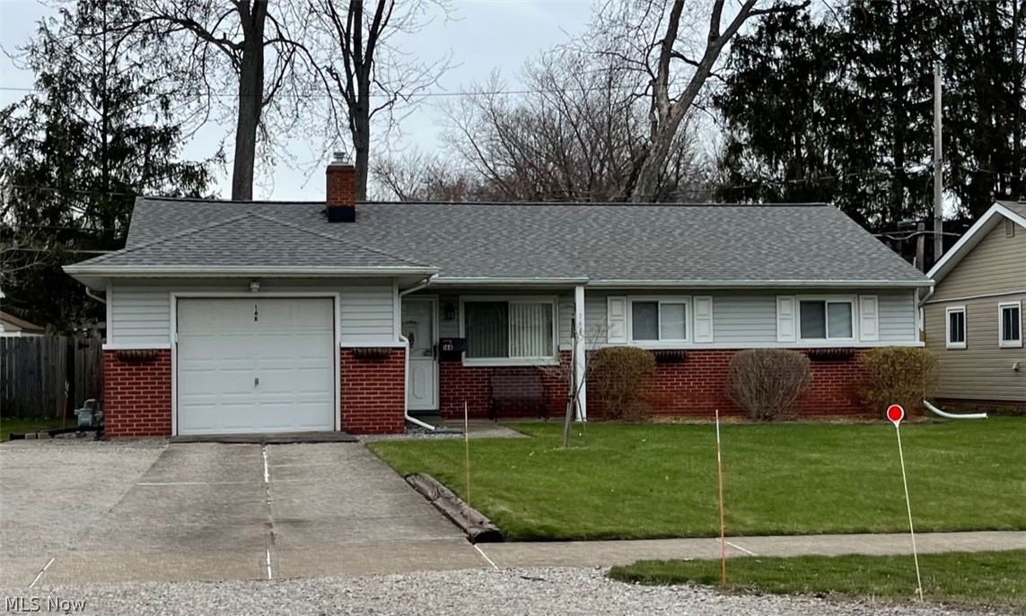 Avon Lake ranch is ready for a new owner. Fresh and clean with many recent improvements. Close to Lake Erie and parks. Open floorplan with formal living room and dining room, both with fresh paint. The bright spacious eat-in kitchen has direct access to the fenced-in backyard. Built-in oven, countertop range, and dishwasher too! Updated bathroom with newer vanity, sink, faucet, and toilet. Plenty of extra storage is located near the laundry room--surprising additional space available for food storage, extra coats, you name it. Low maintenance living with vinyl siding and updated windows. A private backyard with a patio features privacy fencing-ready for backyard bar-b-cues! Very well maintained and pride of ownership shows throughout. Roof 2010, furnace 2017.