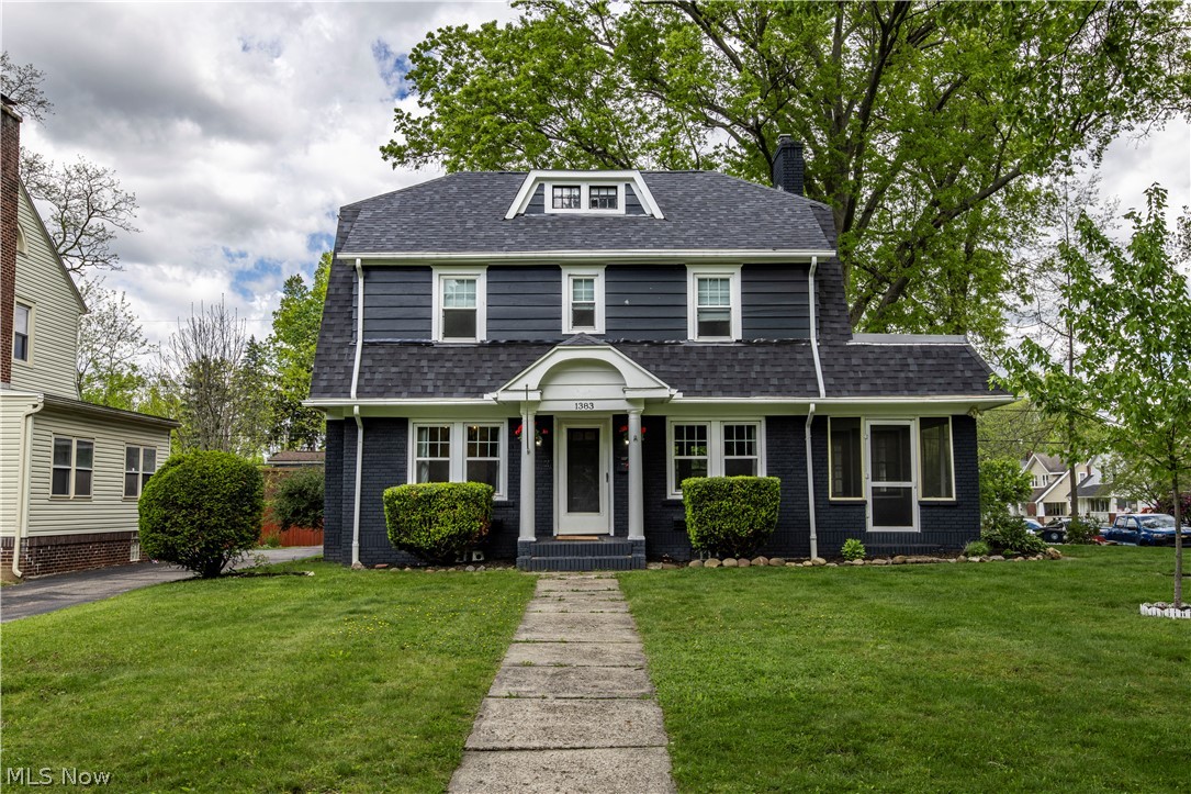 Welcome Home 1928 Colonial nestled in the heart of the highly desirable West Akron neighborhood showcasing a brand-new roof providing immediate curb appeal.  This spacious 1,947-square-foot residence with 4 beds 2.5 baths has been meticulously updated over the  years by the current owners.  It beautifully pairs timeless architectural integrity with essential modern updates.  As you walk in discover the striking crown molding and original oak hardwood floors throughout the first, second and third floors.   A dedicated home office and a bright, enclosed porch sit right off the main living area, offering ideal spaces for remote work or relaxation.  The chef of the home will love the updated kitchen, boasting sleek stainless steel appliances and abundant counter space for daily meal prep and entertaining. Features three generously sized, light-filled bedrooms and a well-appointed full bathroom.  Don't miss the expansive finished bonus space on the third level! This area serves perfectly as a private fourth bedroom—complete with an amazing walk-in closet featuring custom built-ins—or can easily transform into a playroom or creative studio. The basement is an open concept with laundry, storage and a second full bathroom.  2 car attached garage with plenty of additional storage above.  The property boasts a wonderful outdoor space, perfect for hosting summer night gatherings with family and friends.  Close to shopping, restaurants and so much more.