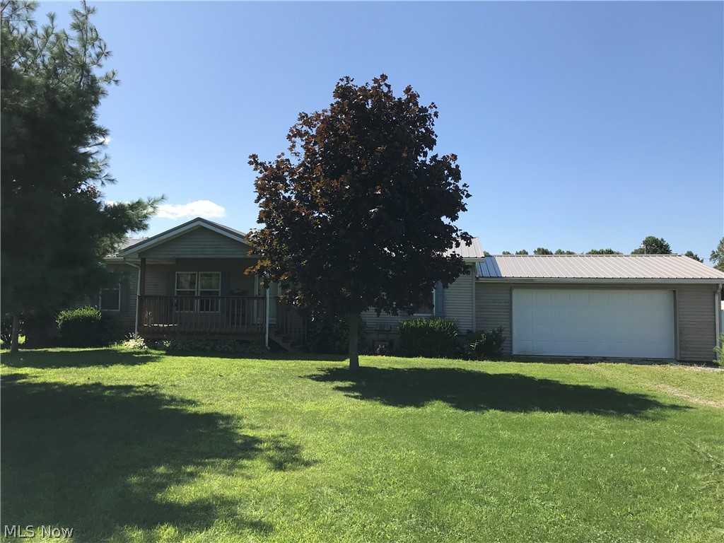 Easy one floor living in this 3-bedroom 2 bath home. Home is extremely well taken care of and includes a full basement, new flooring and a large level 2.8-acre lot. Shed and small shop bldg. are also included. Kinetico water softener and reverse osmosis system included.