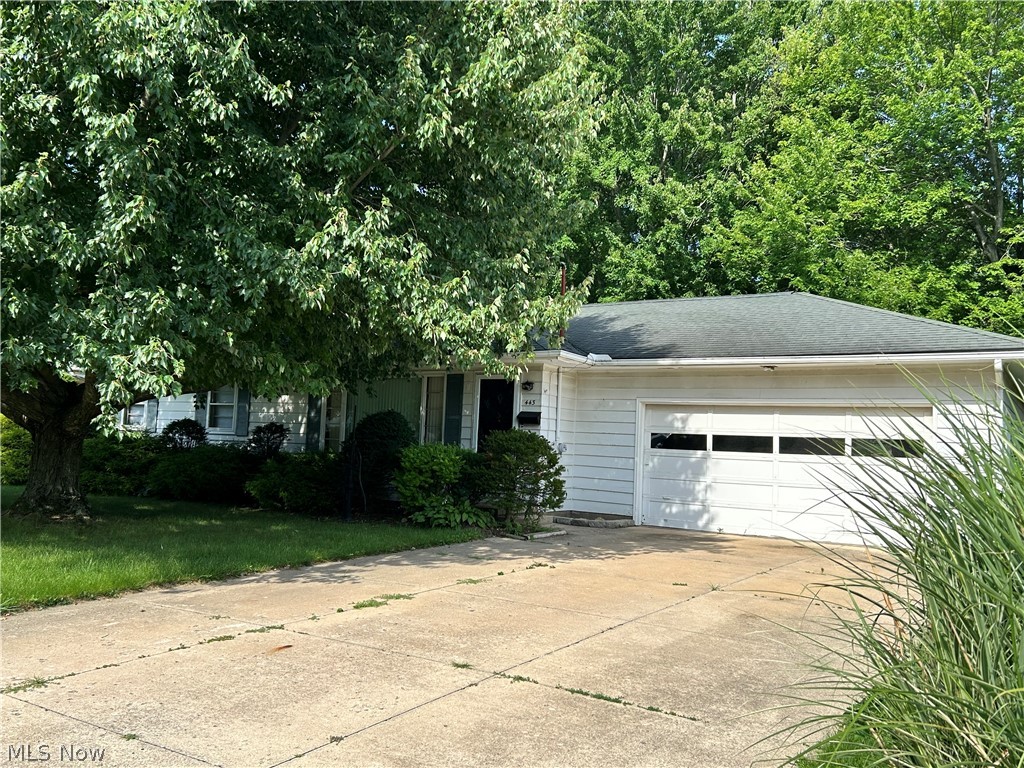 Come check out this desirable ranch style home with attached 2 car garage (22 x 23) on oversized lot! Enter in to large Living Room with beautiful hardwood floors, attractive stone Fireplace and coat closet. Spacious Kitchen and Dinette with tile flooring, recessed lighting, ample counter space, nice Merillat oak cabinetry, pantry and built in desk area. Three generously sized Bedrooms all with hardwood floors and good closet space. Remodeled full Bath is modern with LVT flooring, step in tiled shower, new vanity, mirror and toilet. Also features handy linen closet. Hallway with hardwood floors has convenient built-in storage. Slider door in Dinette provides access to the large 16 x 18 Deck and 20 x 16 Patio. Big backyard is fenced in and offers 9 x 8 Shed. Full Basement offers opportunity for additional living space and plenty of storage! Partially finished Rec Room is 19 x 18 with Fireplace and bar area. Laundry area features washer, dryer and stationary tub. There is also a toilet and the possibility for a shower. Workshop and Utility area features workbench and storage shelves. Basement recently updated with durable Epoxy flooring. Hot Water Tank approx 2024. Furnace & Central Air approx 2016. Other updates include fresh interior paint & new overhead light fixtures. A nice location, convenient to shopping, dining, schools and highway access. This lovely home is waiting for its new owners to put their personal touches on and make it their own! Motivated Sellers! Bring your offers!