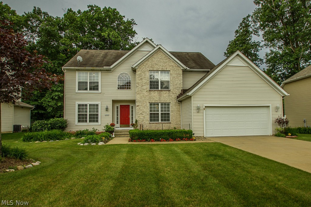 This is Rushmore's Premiere Model Home built by MW Miozzi Homes! It is one of the biggest homes in the subdivision. You will love it. The home has an open lay-out, big eat-in kitchen with sliding doors that lead out to a paver patio and backyard with a beautiful view. The kitchen then becomes the great room with vaulted ceilings and recessed lights through out. You get a living room, dining room, could be a bedroom on the first floor in close distance to a full bathroom. First floor laundry room, two car attached garage, large unfinished basement which could be great for lots of storage. On the second floor you will find a roomy full bathroom, a loft, three more bedrooms which include a master bedroom with vaulted ceiling, walk in closest for her, another closet for him, private bathroom with jetted bathtub, his and her sink, and walk in shower. The home is convenient for fast downtown commute, shopping mall, hospital and park. Owners are currently working on many updates and upgrades