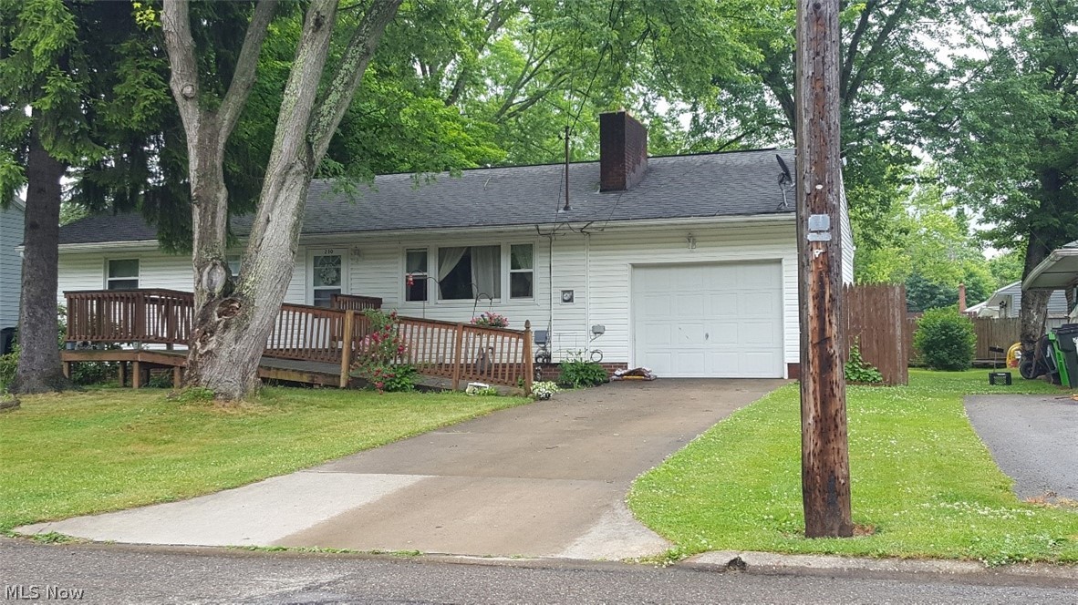 Nice Ranch with attached garage, basement and 2 or 3 bedrooms.  Wood burning fireplace in living room. Property is tenant occupied and showings are presently permitted on Fridays from 1 to 4PM only.