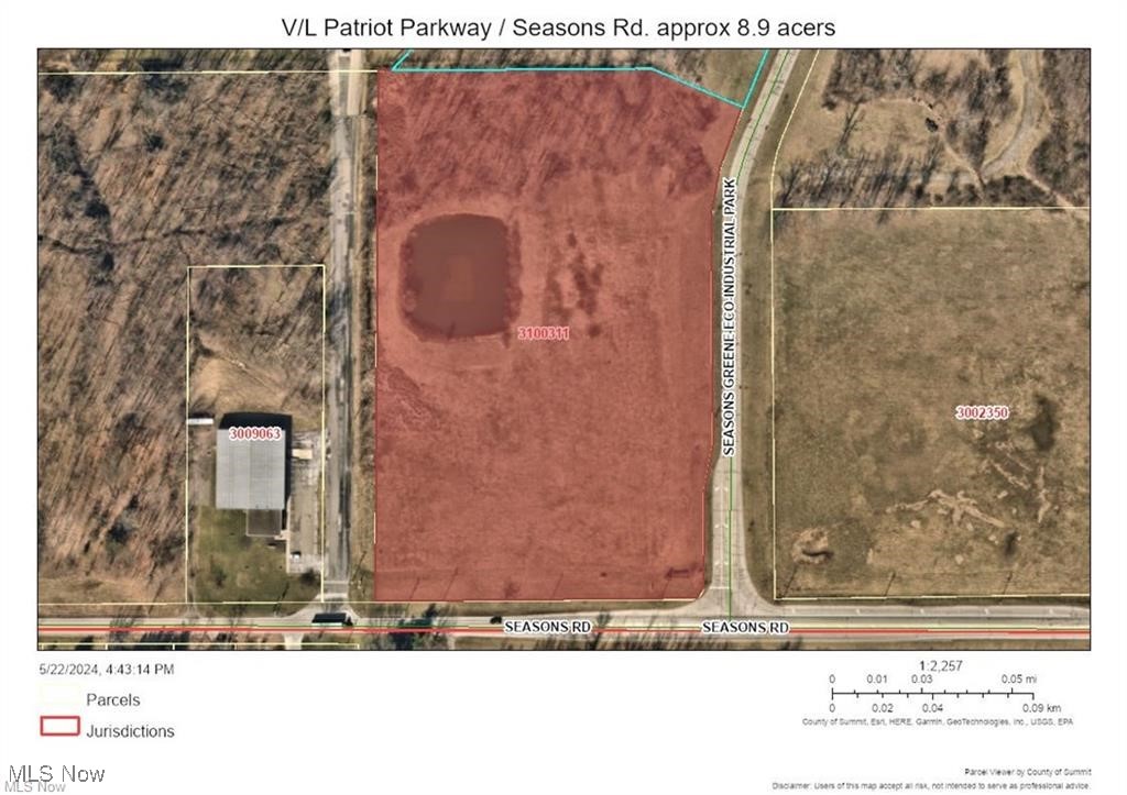 This prime commercial property offers a strategic location on approx. just under 8.95 acres between Akron & Cleveland. The flexible development options, sustainable infrastructure, and significant economic incentives make this property an ideal setting for business growth with a small man-made pond. You’ll appreciate the convenient location of this parcel, which is in a heavy industrial area with w/quick access to State Route 8 and close proximity to the Ohio Turnpike & I-76. This property provides excellent tax incentives to qualifying prospects. This piece is relatively flat with fully improved utilities including high-speed fiber optics. The building possibilities are available to suit a couple of 80,000 sq ft buildings making this a very versatile property with many build options from distribution centers to manufacturing facilities or office complexes.