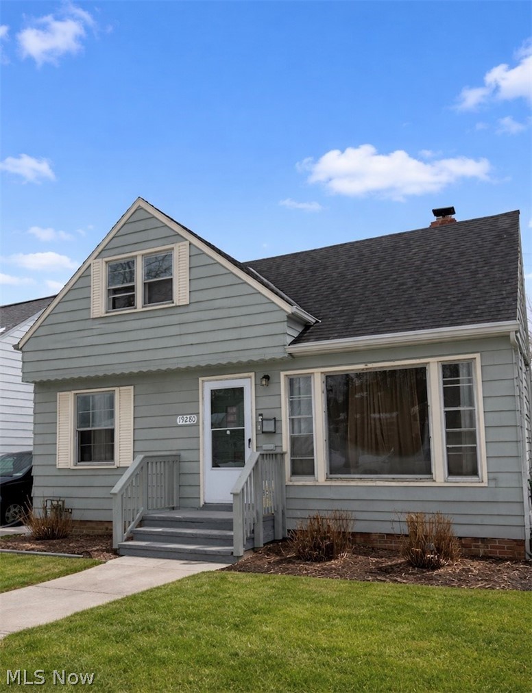 Great investment opportunity with this 3 bedroom 1 bathroom 1,157SF bungalow in Maple Heights. Hardwood floor through out the home and on the upper floor. Updated kitchen cabinets and counter tops. Ceramic tile for kitchen floor and tub surround. Partially finished basement. Fenced in back yard.