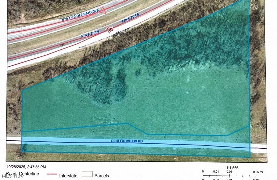 PRIME DEVELOPMENT OPPURTUNITY ALONG I-70. This 14- acre tract presents an exceptional opportunity for development in a high-growth corridor. Strategically positioned with direct access from County Road 114 and excellent visibility from I-70, the property offers unparalleled exposure and accessibility. With no zoning restrictions, this property provides unmatched flexibility for a wide range of uses, including industrial, logistics, energy, or residential development. The location, visibility, and open-use potential make it ideal for investors and developers seeking to capitalize on the area's continued expansion.