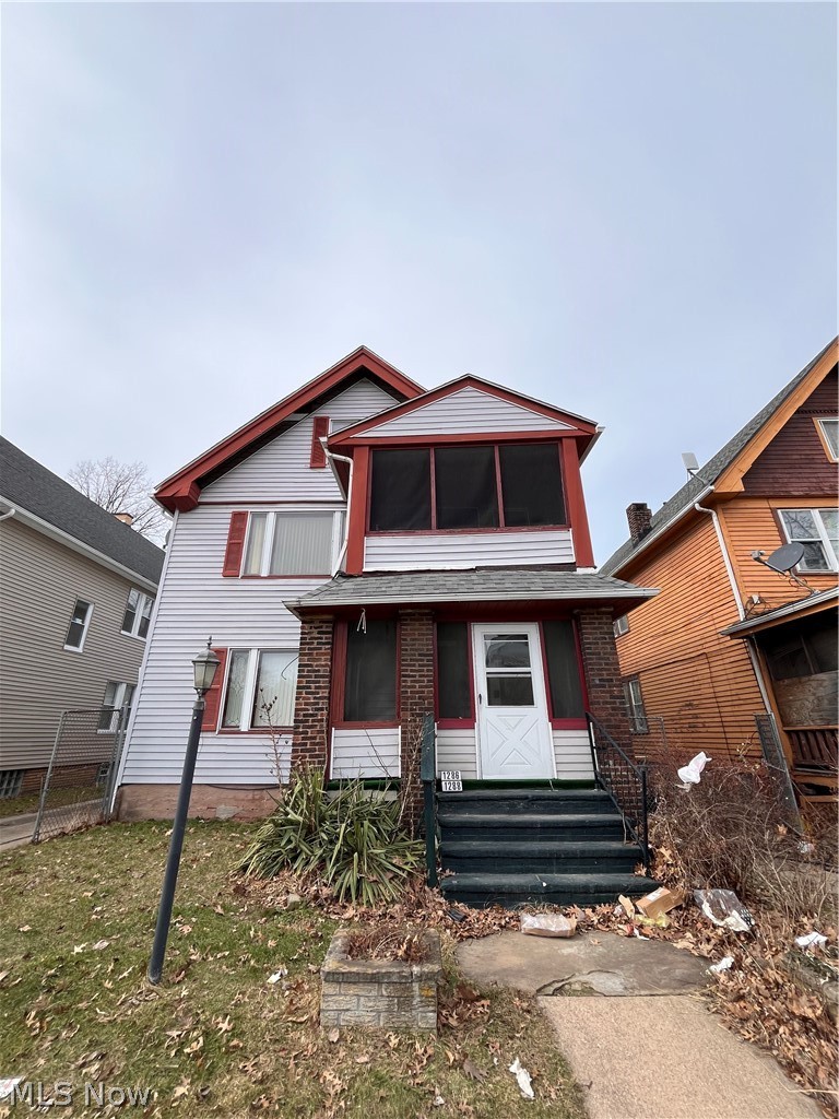 Income-producing duplex with finished third-floor suite! Both main units feature 2 bedrooms and 1 full bath and are currently occupied by long-term tenants paying $600/month each. The property also includes a finished third-floor living space with full kitchen, full bath, and two additional bedrooms with separate entrance, offering additional flexibility and potential income opportunity. Roof less than 5 years old. Furnaces', hot water tank, newer, and the property also includes a newer washer and dryer. Great opportunity for investors seeking steady income with value-add potential. Total of 6 bedrooms and 3 full bathrooms. Buyer to assume point of sale violations, if any.  Back on market — no fault of seller or property.  Note the seller will NOT sign any wholesale, vested contracts, transfer ownership during the transaction, seller financing or creative financing - please do not ask!