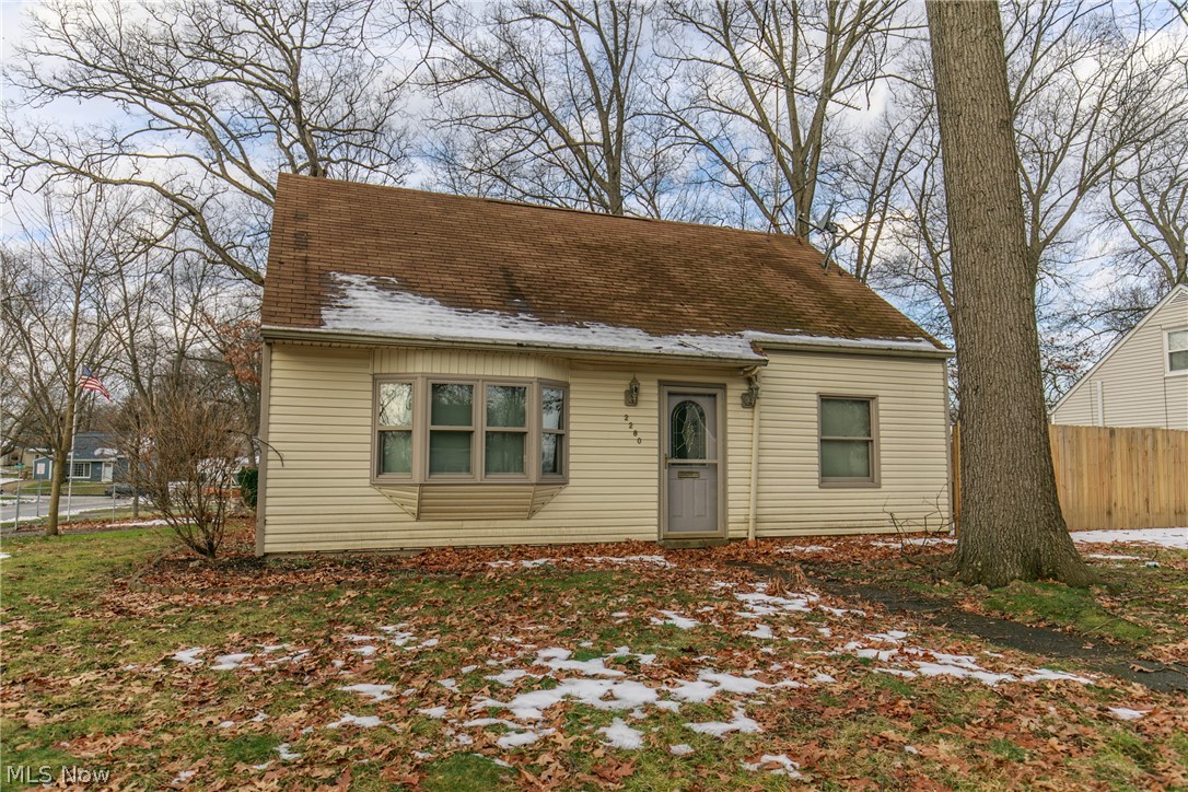 A wonderful over sized cape cod in Cuyahoga Falls, this home features over 1300 sq ft.  With the addition, this home adds a 5th bedroom and a dining room.  The awesome 2 car garage has an additional room off of the back.... and that is heated and has a/c!  The side yard is completely privacy fenced.  The home is updated and move in ready.
