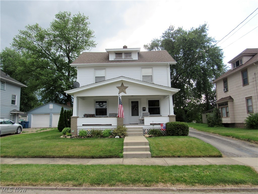 Motivated Seller! Welcome to 758 Jones St, situated on almost half an acre in the City of Hubbard.  Step onto the welcoming front porch, and into this immaculate, turn key home! This home offers a lovely living room, with beautiful woodwork and lots of natural light. The adjacent dining room has
hardwood floors and provides plenty of space for entertaining. The open concept kitchen is well equipped with the
included appliances, as well as ample cabinet and counter space, and breakfast bar! The beautiful and spacious family
room is the perfect space to entertain family and friends, and offers a half bath for your convenience.
The second level offers 3 bedrooms and an updated full bathroom. The huge attic space could be used for extra storage
or converted into a very large 4th bedroom! In the basement, there is a laundry area and the washer and dryer are
included! Callow Waterproofing was done in 2012 and there is an extra, brand new sump pump for you. Outside, you'll
find a 2 car