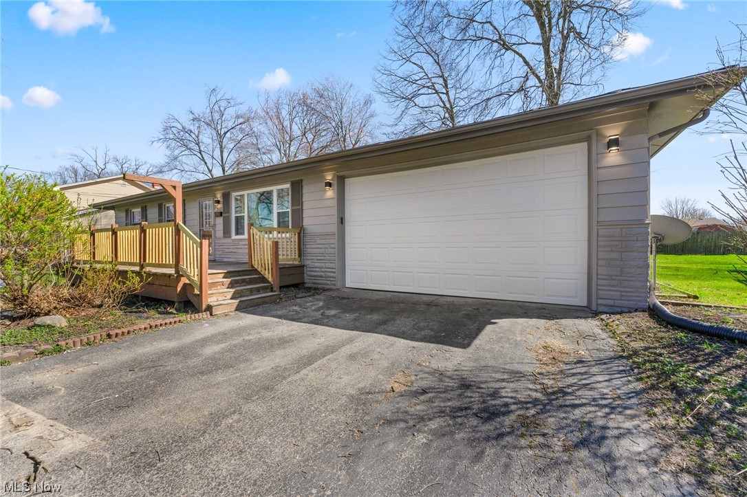 Rare to catch a ranch with these types of update PLUS be open and airy at the same time. This main floor has been open to accommodate the modern buyer needs. Great for entraining, the living room, kitchen with bar area and eating area all open and will be the envy of your family and friends. 3 bedroom with full bath complete the main floor. The Lower level pays host to family room, flex area, full bathroom and laundry. Attached 2 car garage, front deck and rear patio help with your outside entertainment with summer just around the corner.