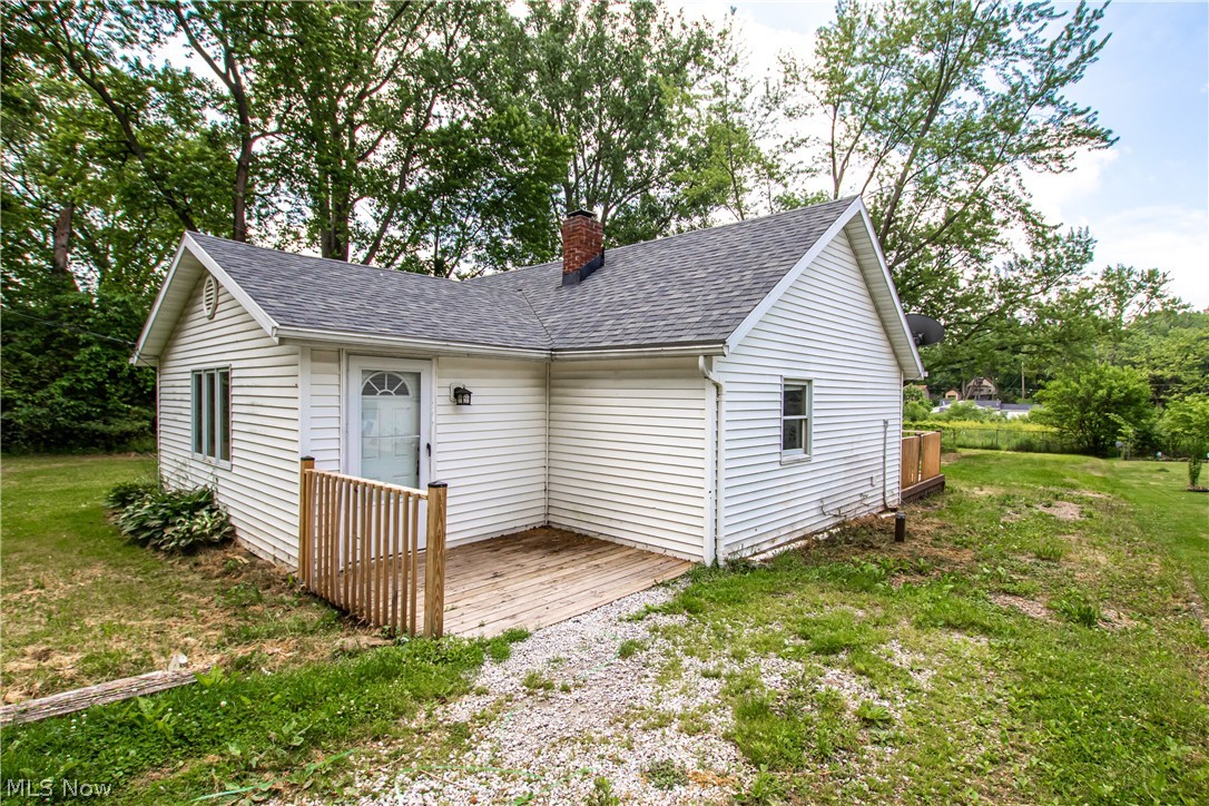 Location location location! A cozy ranch situated on almost half an acre tucked away just down the road from Portage Lakes in Coventry township. You can admire this large lot while enjoying your morning coffee on the newer front porch or back deck! There are many other updates included with this home ready for you to enjoy: carpet installed 5/24/21 in the bedrooms and living room, new roof (2020), newer floors and kitchen cabinets (2019), new furnace (Dec 2020), and iron filter (2017).