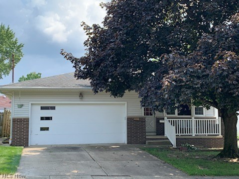 A Rare find in the Falls. This spacious ranch offers hardwood floors throughout. The fully applianced kitchen with ample counter space, cabinets and all appliances stay. The eating area is steps away and you will love the open space with plenty of room for your dining furniture.  A french door opens out to the private patio and deck. You will find that the bedrooms offer double closets and will accomodate your furnishings.  The main bath is remodeled with a step in shower, updated  vanity and commode.  The master bedroom is large and is situated at the back of the home for privacy and quiet. Your own half bath, too. The recreation room is perfect for multi use.  There is a built in bar, cabinets for storage and offers another full bath.  There is an additional stove and refrigerator, too. The washer and dryer stay, too. The attached oversized 2 car garage has water, a door opener and more storage. Updates include the roof, windows, hot water tank, furnace, electronic air cleaner, centr