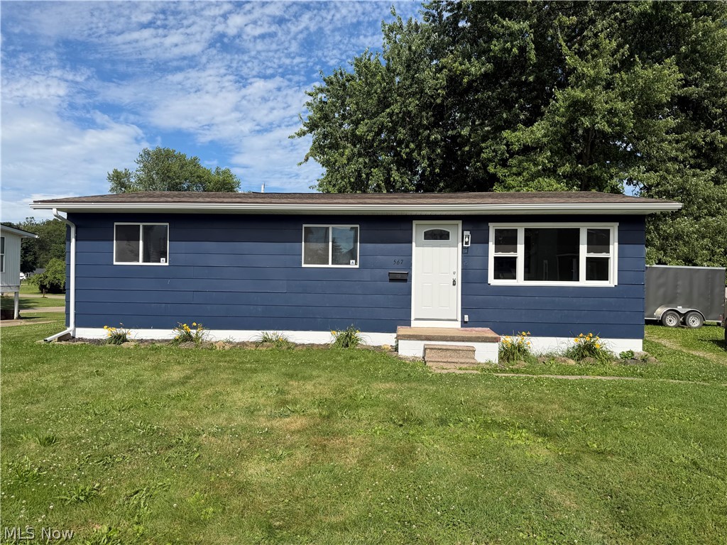 Looking for move in ready? Look no further! Check out this freshly updated 3-bedroom home featuring new carpet, new vinyl flooring, fresh paint throughout, an updated kitchen and bathroom, new exterior doors, and a new heating and cooling split unit. The exterior has also been freshly painted, adding great curb appeal. Enjoy the large backyard, perfect for entertaining, and a full basement offering plenty of storage and potential for additional living space. Schedule your showing today!