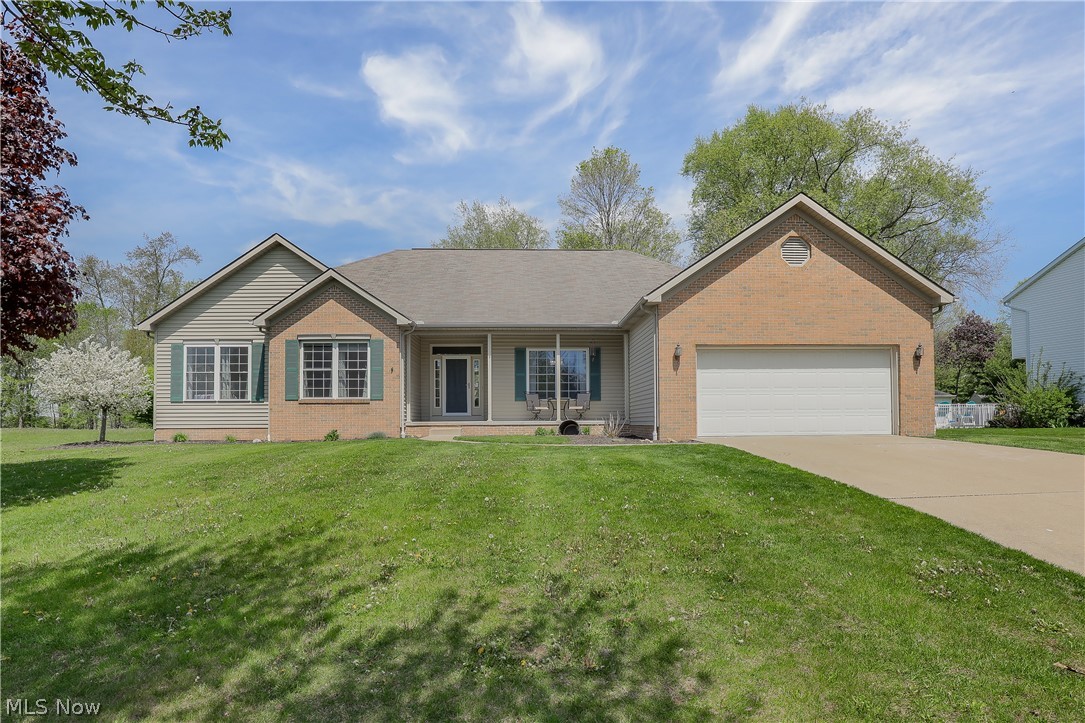 This well-maintained ranch in Louisville school district is absolutely beautiful inside and out! Nice open front living room with loads of natural light coming in AND a formal dining room. There is an eat-in kitchen that opens right up into the spacious family room that has a gas fireplace (remodeled). 1st floor laundry, 3 bedrooms and 2 1/2 bathrooms. The clean kitchen has updated cabinets, granite countertops and a big pantry. The master has a huge walk in closet with new shelves. Appliances-2018, laminate flooring-2018, and trim in front room-2022.