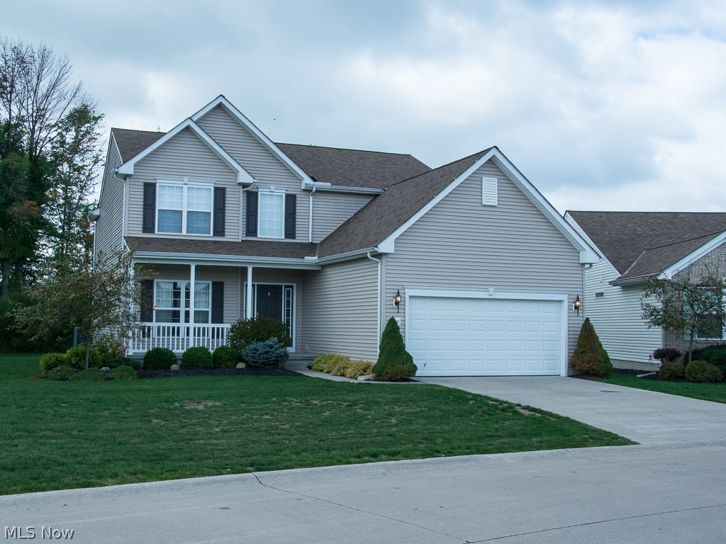 Exquisite two story, single family home for rent in North Ridgeville. This 4 bedroom 2.5 bathroom house has 2,664 square feet of living space. Spacious first floor of the home includes a front room, living room and family room off of the kitchen. Features a formal dining room as well as eat-in area in the kitchen. The kitchen has a convenient center island and features stainless steel appliances which are also included. The first floor also has a combined laundry and mud room. The second floor features the master bedroom including a master bath with duel sinks as well as two walk in closets. Three additional bedrooms and a nook area are also on the second floor. There is a partial basement with a custom bar. The backyard has a view of a pond and a custom brick patio off of the house. Lawn maintenance and snow removal are included in the rental price. Small animals are welcome upon approval for an additional fee. There is the option to rent this home fully furnished for an additional fe