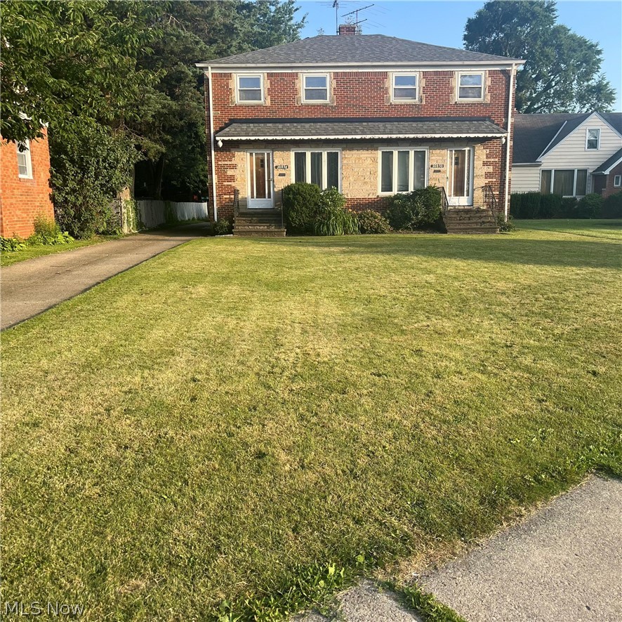 Sought after Lake Shore Blvd rental on market! This beautiful brick and stone-accent side-by-side duplex features two spacious units with a total of 2 bedrooms and 1.5 bathrooms, and partially finished basements on each side, with very large laundry and utility rooms and lots of storage.  Detached 2 car garage, the homes function like townhouses. New roof on duplex and garage in 2021, and over $30K in upgrades in one unit: new air conditioning, furnace, and hot water tank. This side is currently empty. Other side is occupied with a tenant and is in very good condition.   Spacious fenced backyard that is perfect for outdoor enjoyment. Convenient Lake Shore Blvd location with strong rental demand and easy access to local amenities and transportation. Easy to rent and close to stores and bus lines. Duplex being sold as is.  Perfect for an investor and/or owner who is looking to subsidize the mortgage payment with rental income.