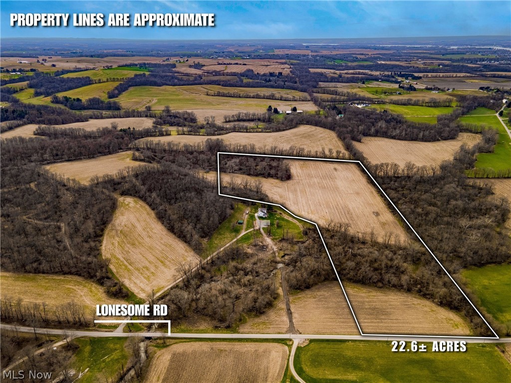 22.66 total acres. New survey to be completed. 14 +/- acres of tillable ground. The remaining acreage is wooded. A mix of maple, cherry, walnut, and oak trees. A recent select timber harvest was completed. Incredible hunting for deer with trophy buck potential. Jonathan Creek flows through the property. Elevation ranges from 910 to 1000 feet. Multiple building sites. Electric at the road. GPS coordinates are 39.8872, -82.3754. Here is a great opportunity, only minutes from I-70 & Buckeye Lake. Located off a good, solid paved road & is in the highly desirable Northern Local School District. Plenty of room for building, recreation, or investment in the open farm ground. Cover crop planted on tillable ground for 2026. The buyer will need to install a creek crossing either in multiple large culverts or a bridge. Any mineral rights seller owns the right to transfer & annual taxes are to be determined due to the new split.