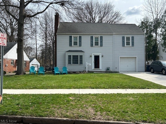 Welcome to this beautiful W Akron neighborhood. Comfortable well-built family home offers three bedrooms and a newly updated bathroom.  The spacious and inviting living room opens to the formal dining room with handy door to fully-fenced backyard and 30 x 14 paver patio. Kitchen with lots of cabinets and counterspace has easy access to attached garage with its' own handy door to the backyard. Appliances include refrigerator, stove, dishwasher, washer and dryer. High-efficiency furnace, vinyl siding, 100 amp electrical box, 6-8" insulation, organized closets, hardwood throughout, level lot and perennials you will appreciate. The
bonus space over garage 15s22 has endless possibilities (building materials remain). New 20' wide concrete drive holds six cars outside plus street parking is permitted. Full basement shows some newly-built walls. Everyone enjoys Parks, churches, and nearby major highways. One-year Home Warranty provided by seller.  Selling As Is
