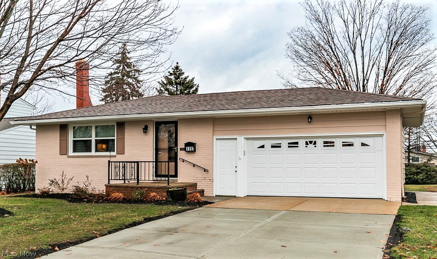Extensively updated 3 Bedrom Ranch home with open living space to Living Room, Dining Room and Kitchen.  Large updated Kitchen with dining island and loads of cabinet space.  The Family Room offers a quiet spot to relax and has a door to the rear Patio overlooking the spacious back yard.  All bedrooms have beautiful hardwood floors and light blocking window blinds for a peaceful rest.  The main Bathroom was recently updated with a new vanity, top, tile floor and lighting. Lower level has a large carpeted Rec Room and a second full Bathroom with shower.  Also a large unfinished area with the laundry and mechanicals along with great storage.  Updates include windows & lighting '17/ furnace, bathroom updating, refin hardwood flrs, tile Foyer, new kit floor, interior painting '18, A/C, wall oven, interior doors, garage door, exterior paint, basement carpet, window blinds & curtains, partial driveway '19.  Previous owner replaced roof in 2014.  Close to schools, shopping, medical and freewa