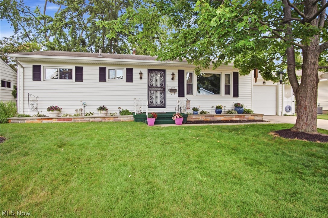 Welcome home to this lovingly maintained ranch that's been cherished by the same family for years. Offering exceptional care, thoughtful updates, and timeless appeal, this solid home is ready for its next chapter.

Inside, you'll find three comfortable bedrooms and two full bathrooms, along with a spacious living room highlighted by elegant crown molding. Hardwood floors are believed to be beneath the main-floor carpeting, offering exciting potential for the next owner. Major updates, including the furnace, central air, and vinyl replacement windows, provide added comfort and peace of mind.

One of the home's standout features is the stunning 14' x 20' carpeted sunroom, surrounded by sliding glass doors that fill the space with natural light and create the perfect spot to enjoy morning coffee, entertain guests, or simply relax while overlooking the backyard.

The finished lower level offers a huge recreation room complete with a dry bar, providing abundant space for game nights, gatherings, hobbies, or everyday relaxation.

Outside, the home boasts wonderful curb appeal with beautiful landscaping, a fully fenced backyard, and a convenient storage shed for tools and outdoor equipment. An attached garage adds everyday convenience to this well-maintained property.

If you're looking for a home that combines quality construction, thoughtful updates, generous living space, and pride of ownership, this inviting ranch is one you won't want to miss.