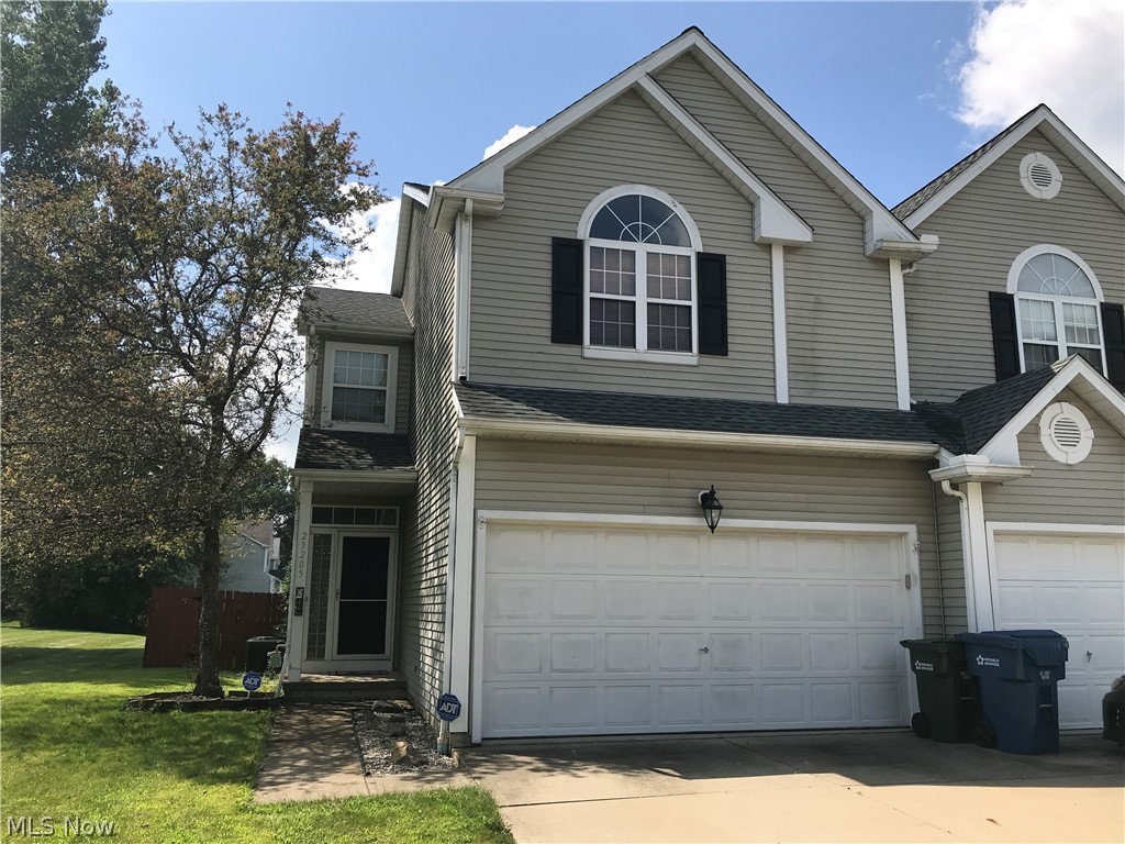 Look no further than this beautifully decorated town home. This end unit town home is located in Olmsted Falls which has recently been awarded for their exemplary school district. This 3 bed 2.5 bath home has a master bedroom with a walk-in closet and full master bath with separate shower and tub. The living room boasts cathedral ceilings, skylights, and a beautiful gas fireplace. The recently finished basement is wired for 5.1 surround sound and the projector stays as well. The basement also has a separate finished space currently used as a workout facility. The kitchen has modern touches such as under the cabinet LED lighting and a built in wine cooler. The dining room has newer Brazilian cherry hardwood floors and access to the concrete patio in the fully fenced in backyard. Pets are negotiable and all appliances including washer and dryer are staying as well. Call today to schedule your appointment!
