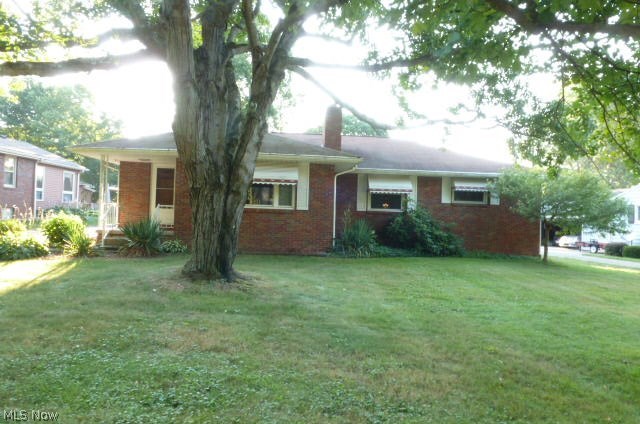 Attractive all brick four bedroom ranch home. Very spacious interior featuring hardwood floors, eat-in kitchen, stone fireplace, plenty of closet space, partially finished full basement, and double detached garage. Exterior includes privacy fenced backyard with built-in pool. Immediate possession!