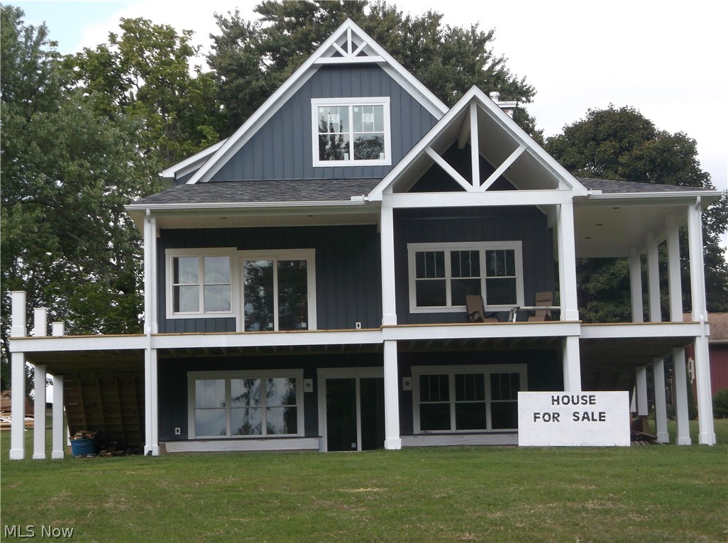 NEW BUILD ON PRIVATE WATERFRONT PROPERTY AT SENECA LAKE!  Here's your chance to own a brand-new home and enjoy the many amenities Seneca Lake has to offer!  The home's interior is not yet finished which allows you to make it your own.  The views from the large windows and deck are spectacular.  Items completed include water hookup, septic, electrical, plumbing, heating/cooling (propane FA/heat pump), hot water tank, propane tank, downspout drains, drywall (to be finished), and some lighting.  The exterior is mainly completed with the exception of lower patio, deck railing, and stone facade on poured basement walls.  Already plumbed for a hot tub and propane gas fireplace, has triple wall chimney for a wood furnace (if desired).  You'll get a feel for the house plans while touring to see the large living room and family room for entertaining, 4 bedrooms, 3 baths, many large closets, pantry, mudroom, utility room, extra suite above garage (5th bedroom), 24x26 garage, and pocket door desi