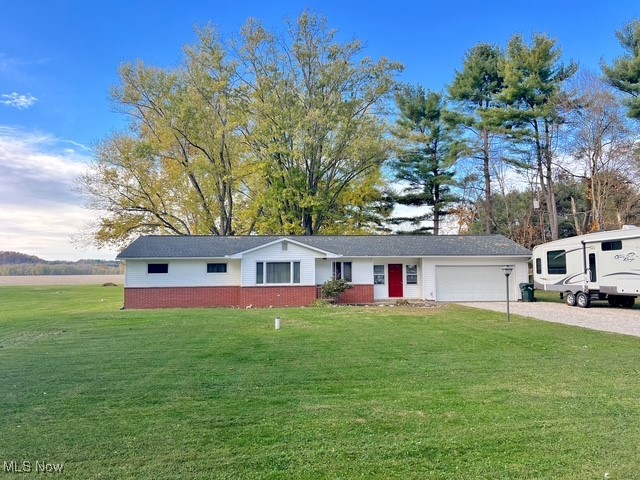 Beautifully maintained ranch home in the Indian Valley school district with stunning sunset views. This home has 3 bedrooms, 1 bath, and is perfectly situated on 1.64  level acres of peaceful countryside. Enjoy easy one-floor living with the convenience of first-floor laundry and a 2-car attached garage. The kitchen has a built-in breakfast bar and includes the appliances. The bathroom has a double vanity, a new toilet, and has built -in storage. All 3 bedrooms have spacious closets. There is an attached breezeway that makes a perfect mudroom. There have been many recent updates that include a newer roof, new gutters and downspouts, some new carpet, a new well pressure tank, and a whole new 200-amp electric service with a generator hook up. Outside there is a full RV hookup and a back patio that is already wired for a hot tub. The owner is leaving all the inside appliances as well as the lawn tractor and equipment, the 3500 watt generator, the work bench in the garage and misc. tools. Whether you are starting out, downsizing, or looking for a country retreat, this home combines comfort, function, and beautiful scenery all in one perfect package.