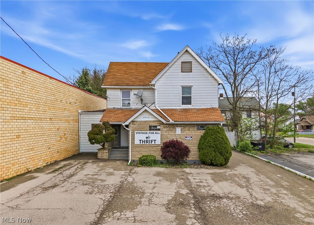 Don’t miss this unique investment opportunity on the bustling Mahoning Avenue Corridor! This versatile mixed-use property offers the perfect combination of commercial and residential space, ideal for entrepreneurs, investors, or owner-occupants. The first floor features a large open space perfect for retail or a variety of other business uses, all with excellent visibility and high traffic exposure. Inside, you’ll also find a convenient half bath, washer and dryer hookups, and a kitchenette complete with a gas line hookup—providing added functionality and flexibility. Upstairs, the spacious apartment offers comfortable living with two/three bedrooms, a full bath with tile flooring, and a well-appointed kitchen featuring granite countertops. Keyless entry adds modern convenience and security. Additional highlights include updated vinyl windows throughout both levels, a walkout basement with Bilco storm doors, and a large storage shed. The property also boasts ample parking with at least ten spaces available in both the front and rear, along with a gated back lot for added privacy and security. Whether you’re looking to run your business downstairs while living upstairs or seeking a strong income-producing property, this Mahoning Avenue gem delivers exceptional potential.