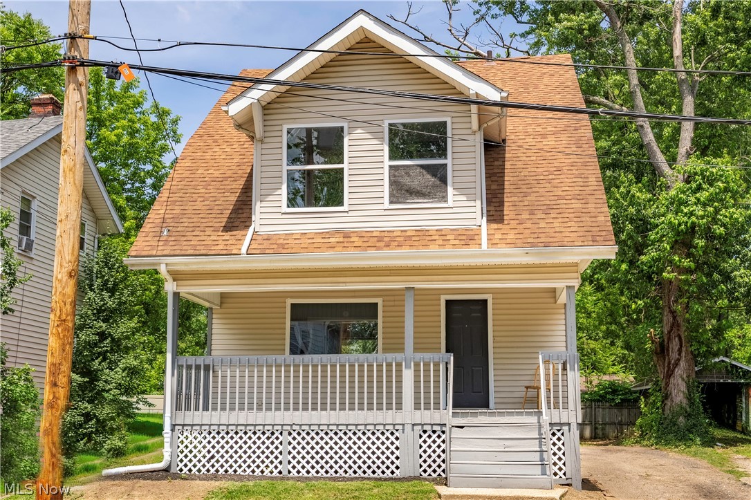 Welcome home to this beautifully renovated Akron gem, where classic character meets modern style! From the moment you arrive, you'll be welcomed by the spacious covered front porch—the perfect spot to relax with your morning coffee or unwind at the end of the day. Step inside to discover a bright and inviting interior featuring fresh paint, brand-new flooring throughout, updated light fixtures, and thoughtful finishes that create a warm and contemporary feel. The completely renovated kitchen is the heart of the home, offering stylish cabinetry, updated countertops, and plenty of space for preparing meals and gathering with family and friends. The main living areas flow effortlessly, providing comfortable spaces for everyday living and entertaining. Upstairs, you'll find three generously sized bedrooms and a beautifully updated full bathroom. Need additional space? The finished third floor offers endless possibilities as a home office, playroom, media room, workout area, or flex space tailored to your lifestyle. A full basement provides abundant storage and the potential for a workshop, hobby area, or future finishing opportunities. Situated on a city lot with convenient access to shopping, dining, parks, schools, and major highways, this move-in-ready home combines modern updates with versatile living spaces and timeless appeal. With fresh renovations throughout and every detail thoughtfully refreshed, all that's left to do is unpack and make it your own. Don't miss the opportunity to own this beautifully updated home—schedule your private showing today!