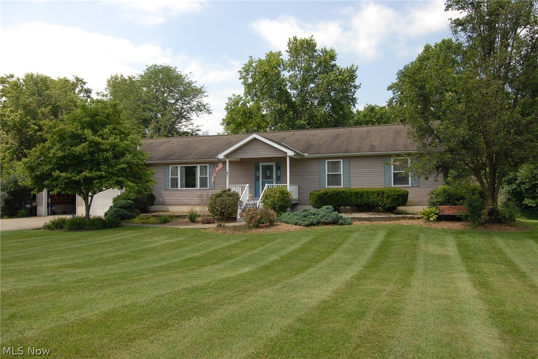 Park Like grounds !!!   Over 6 acres of beautiful land in TriValley Schools   All Large rooms throughout home. First floor large laundry room off of the Beautiful Large eat in kitchen with oak cabinetry and  sliding glass doors leading to large deck area where you will find it leading to above ground pool.  6 panel oak doors throughout home.  Full finished walk out basement includes bedroom, half bath, recreational area