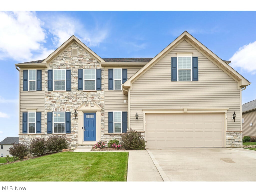 Motivated Seller!! Open concept floor plan!  The large kitchen  features maple cabinetry, granite counter tops, large pantry  , a huge center island , you will also enjoy the breakfast bar and bright airy morning room that welcomes all to the great room. there is a convenient mud room off garage, guest powder room, first floor office/den and a formal dining room that complete the first floor living .(great room, kitchen, morning room, den and dining have just been freshly painted. The primary 2nd floor  suite is large and  offers a walk in dual head shower, walk in closet and dual vanity. A double door entry to a 2nd floor bonus media room that is  hardwired for all your entertainment and features a large custom sliding barn door to a 6x  9 multi purpose alcove. convenient  2nd floor laundry . The lower level offers a finished rec room with  brand new carpet , freshly painted , a full bath with garden tub and plenty of storage. 10 x 30 back patio to enjoy. Bring your holiday imaginatio