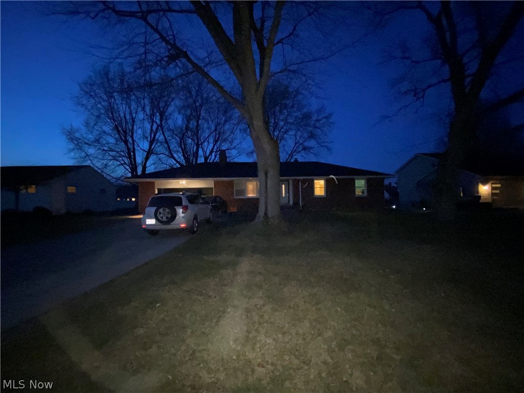 This Amazing Brick Ranch Property in The Poland Area Will Not Last! Includes 3 Bedrooms and 2 and a Half Baths, Including a Half Bath Off the Master Bedroom. Updated Kitchen and Both Baths on Main Floor. Hardwood floors under the carpet and all appliances on the main floor stay! Beautiful backyard with roof covering the patio! Shed stays in the backyard. Basement has a partially finished bonus room with fireplace! Hot water tank (3 years old), Furnace/AC ( 12 years old), electrical (13 years old), roof/gutters/downspouts ( 1 year old). Book a showing now and don't miss out!