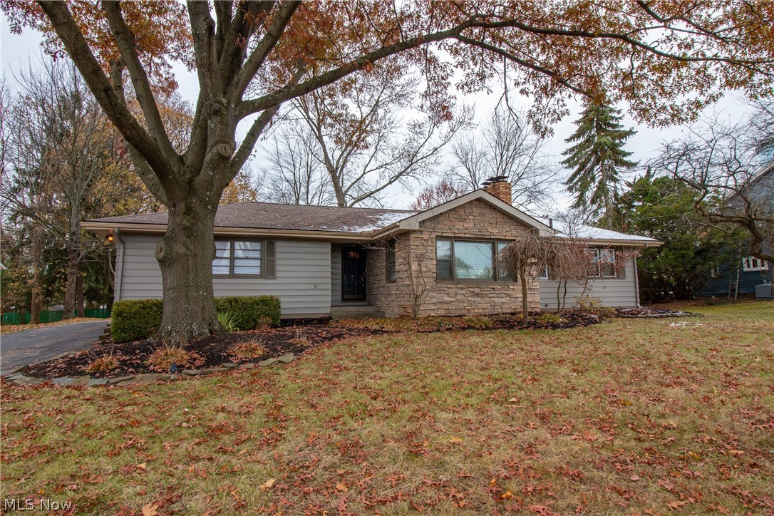 Gorgeous 3 bed 2 bath ranch with private back yard! 2 car attached and 2 car detached heated garage w/9' door and wired 220! Covered cathedral rear patio! Hardwood floors! Basement media room w/risers and negotiable movie projector package! Sauna in basement just needs heating element! Aluminum siding painted 2018! Roof cleaned 2019! Windows (except 5) replaced and blown ceiling insulation! Remodeled main bath 2011 w/double sinks and heated ceramic tile flooring! Fireplace plumbed for gas logs!