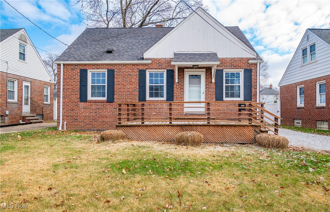 Welcome to this charming and updated 3-bedroom, 1-bathroom Cape Cod home, offering a perfect blend of modern comfort and classic character. Step onto the inviting front porch and enter into a cozy main level filled with beautiful hardwood floors and distinctive arched doorways, adding timeless elegance. The formal dining room offers a perfect setting for meals, while the well-appointed kitchen provides functionality and style. Two spacious bedrooms are conveniently located on the main floor, with a large master bedroom on the upper level that boasts a generous walk-in closet. The spacious basement provides ample storage space for all your needs. Enjoy the outdoors in your large, fully fenced-in backyard, ideal for pets, play, or relaxation. Situated near the vibrant downtown Cuyahoga Falls, you'll have easy access to local shops, restaurants, and more. This home is a true gem! Schedule your private viewing today!