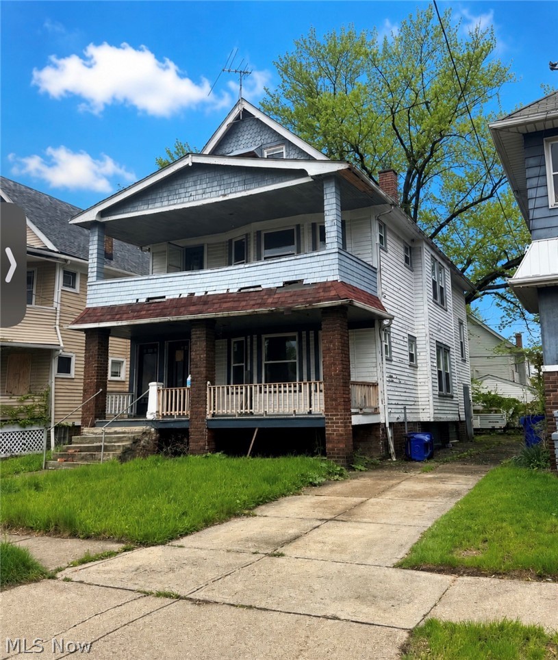 Located in North Collinwood, this rock-solid duplex presents a strong value-add opportunity with a new roof installed in 2023 and significant renovations already completed on portions of the first, second, and third floors. Major improvements include electrical rewiring, new plumbing, updated flooring, and a renovated bathroom with modern tile and fixtures. Each spacious unit offers a living room, dining room, kitchen, 2 bedrooms and 1 full bathroom, along with covered front porches and access to a shared basement. A full walk-up attic provides potential to convert the property into a triplex, creating additional income potential. While much of the heavy work has been completed, the property still needs finishing touches, making it an excellent opportunity for investors to add value. This will be gone before you blink-schedule a showing today!